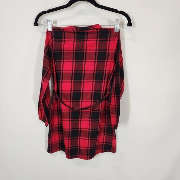 The‎ Children's Place Girls Buffalo Plaid Shirt Dress in Red - Size Small (5/6) - Picture 5 of 9